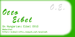 otto eibel business card